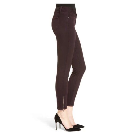 Paige Transcend Verdugo Ankle Zip Skinny Jeans Color Deep Vineyard Size … - Picture 5 of 9